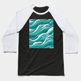 Sea waves Baseball T-Shirt